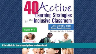 Pre Order 40 Active Learning Strategies for the Inclusive Classroom, Grades K-5 On Book