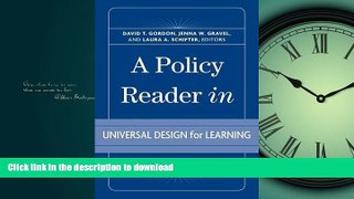 Pre Order A Policy Reader in Universal Design for Learning