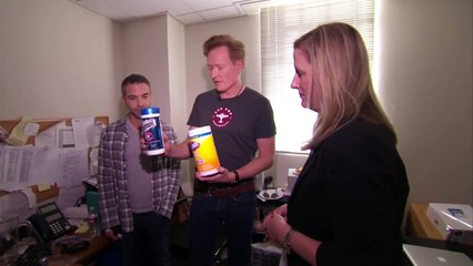 Conan Forces Jordan Schlansky To Clean His Filthy Office