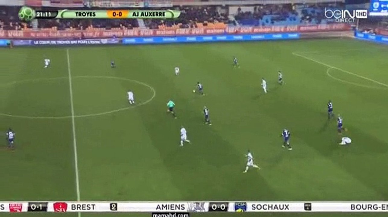 Gaetan Courtet Goal HD - Troyes 0 - 1 Auxerre 09.12.2016