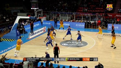 [HIGHLIGHTS] BASKET (Eurolliga): Anadolu Efes - FC Barcelona Lassa (72-68)