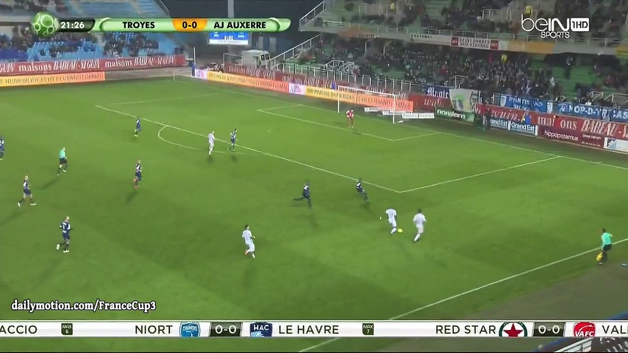 Gaetan Courtet Goal HD - Troyes 0-1 Auxerre - 09.12.2016