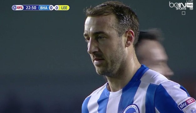 Glenn Murray penalty Goal - Brighton & Hove Albion 1-0 Leeds United - (09/12/2016)