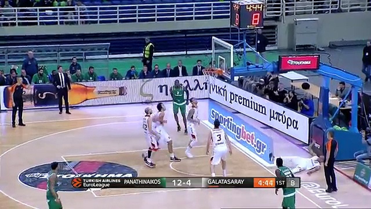 Euroleague: Panathinaikos Superfoods Athens - Galatasaray Odeabank Istanbul 85-58 - Highlights, 9 Dec 2016