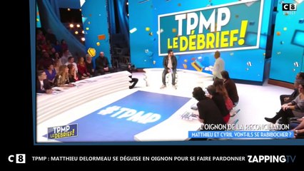 TPMP : Matthieu Delormeau se déguise en oignon pour se faire pardonner (Vidéo)