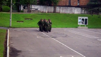 Hilarious Russian soldiers singing Barbie Girl during