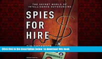 PDF [FREE] DOWNLOAD  Spies for Hire: The Secret World of Intelligence Outsourcing READ ONLINE