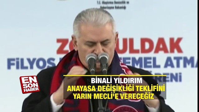Başbakan: Anayasa değişikliği teklifini yarın Meclis'e vereceğiz | En Son Haber