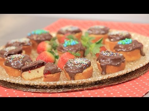 ميني كيك بالجيلي والشيكولاتة | غادة التلي