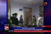Profesor obliga a sus alumnos a golpearse mutuamente en China