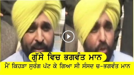 Bhagwant Mann on parliament video
