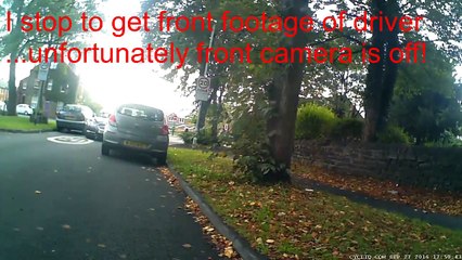 S23MWR - Dangerous Man-Child attempts to bully cyclist