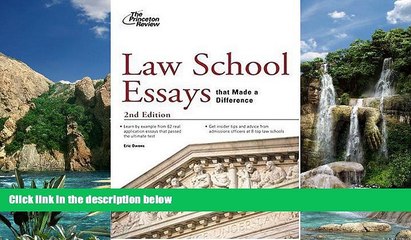 Online Princeton Review Law School Essays That Made a Difference, 2nd Edition (Graduate School