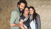 CUTE Genelia D'Souza & Riteish Deshmukh With Mother At Banjo Screening
