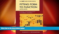 Price Fitting Form to Function: A Primer on the Organization of Academic Institutions, 2nd Edition