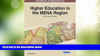 Price Handbook of Research on Higher Education in the MENA Region: Policy and Practice Neeta