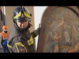 Cascia (PG) - Terremoto, recupero opere nella chiesa di Santa Maria Addolorata (09.12.16)