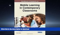 Hardcover Handbook of Research on Mobile Learning in Contemporary Classrooms (Advances in Mobile