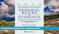 BEST PDF  Federal Rules of Evidence: With Advisory Committee Notes and Legislative History, 2016