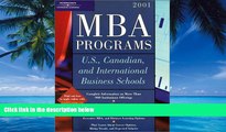 Buy  Peterson s MBA Programs: U. S., Canadian, and International Business Schools, 2001 Full Book