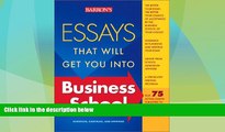 Price Essays That Will Get You into Business School (Barron s Essays That Will Get You Into