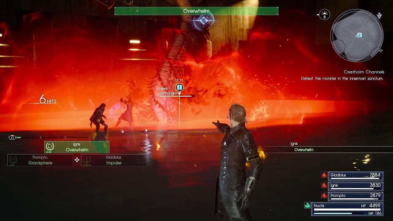 FINAL FANTASY XV Dungeon Boss Fight