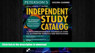 Hardcover Independent Study Catalog, 7th ed (Peterson s Independent Study Catalog) Full Book