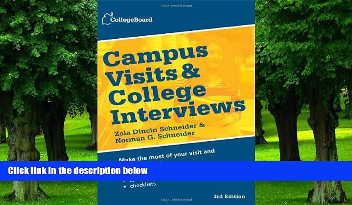 Buy The College Board Campus Visits and College Interviews (College Board Campus Visits   College