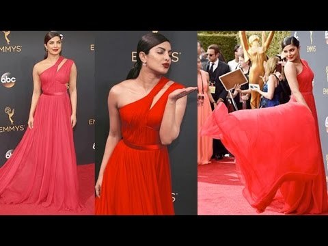 Red Hot! Priyanka Chopra Steals The Show At Emmys 2016