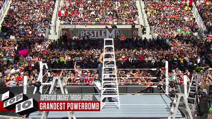 Superstars smashed through ladders- WWE Top 10