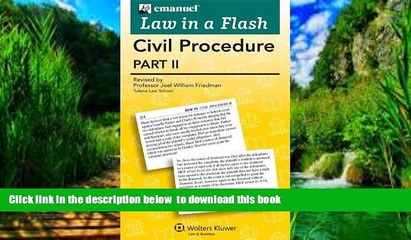 PDF [DOWNLOAD] Law in a Flash Cards: Civil Procedure II READ ONLINE