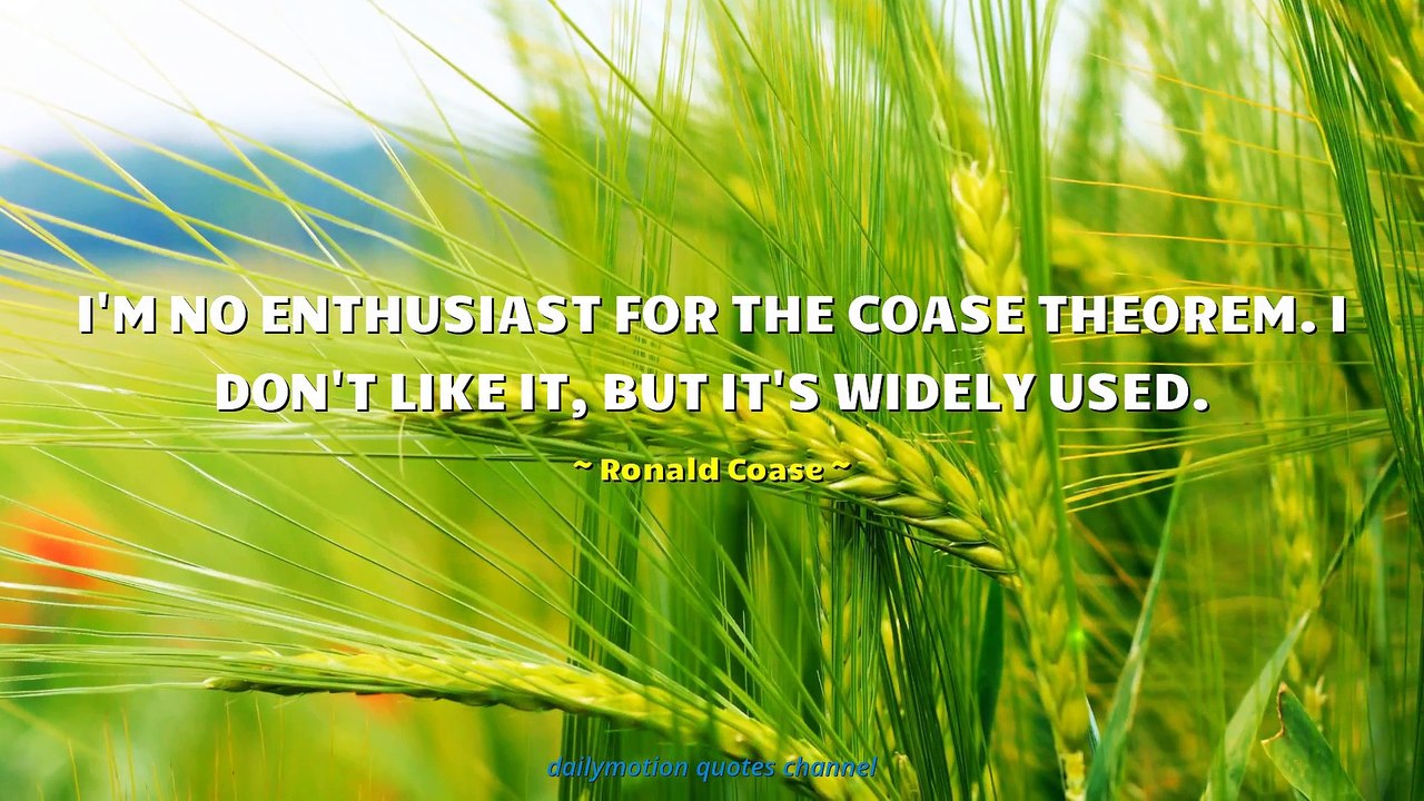 Ronald Coase Quotes