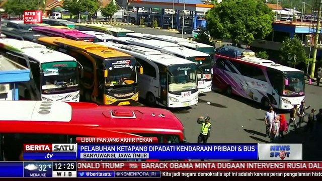 Libur Panjang, Pelabuhan Ketapang Dipadati Kendaraan Pribadi dan Bus