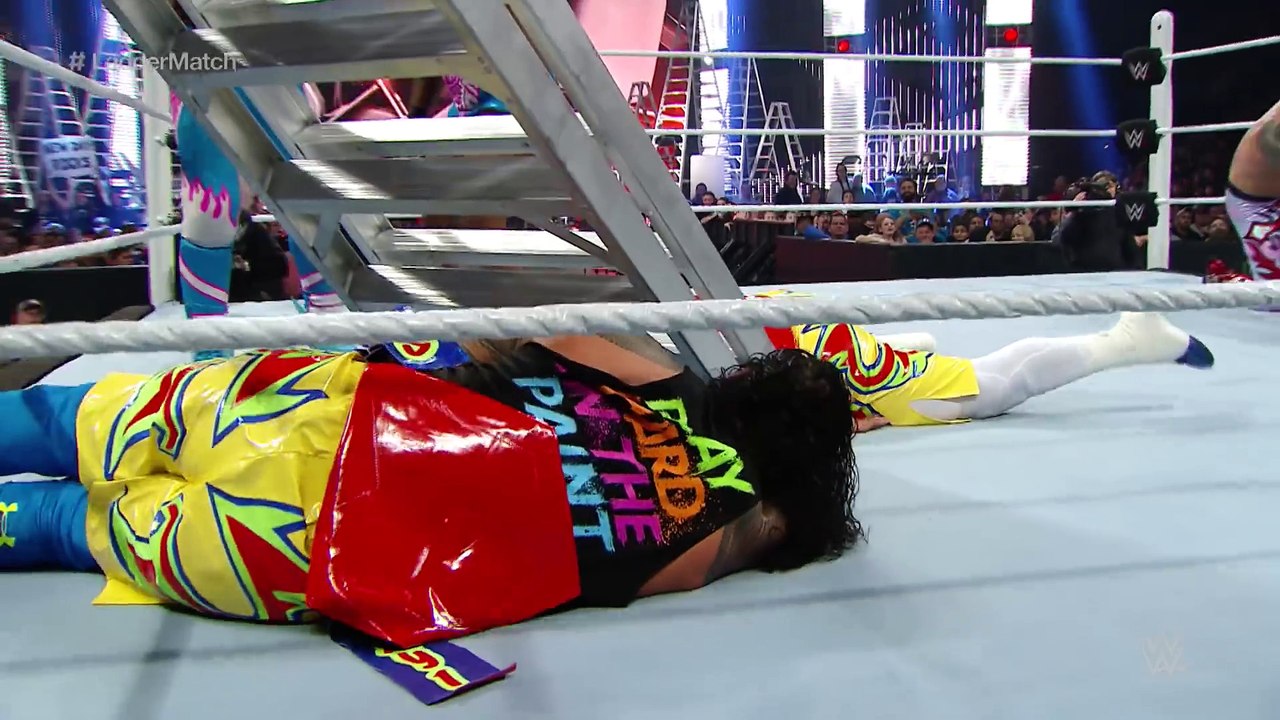 FULL MATCH - Triple Threat WWE Tag Team Title Ladder Match  WWE TLC 2015 on WWE Network