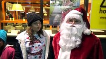 Santa Claus Eats McDonalds With Toy Freaks Family Victoria Annabelle Freak Daddy