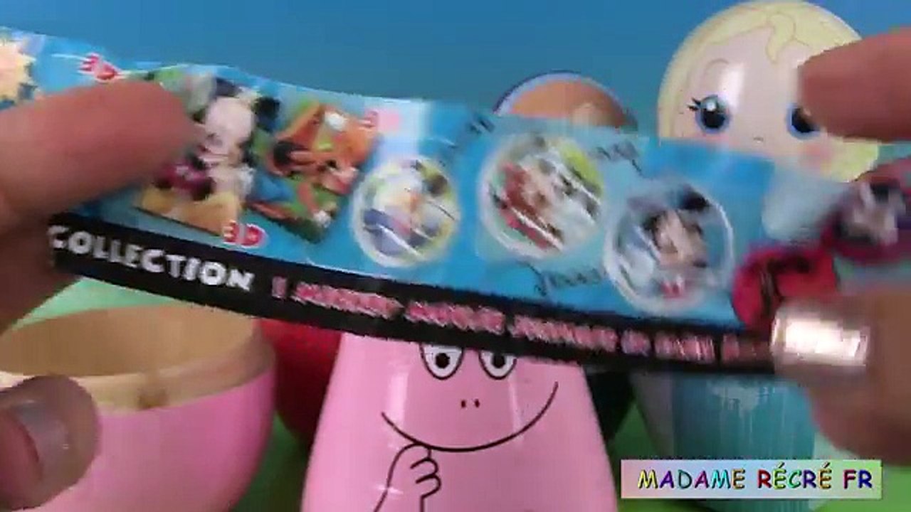 Barbapapa Reine des neiges Poupées Gigognes Nesting Dolls Œufs Surprises