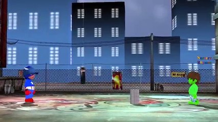 Hulk Vs Captain America Cartoons for Kids Singing Finger Family Nursery Rhymes for Children