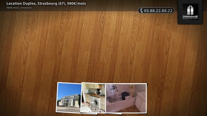 Location Duplex, Strasbourg (67), 980€/mois