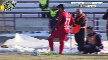 گل اول بازی پدیده‌مشهد و پرسپولیس