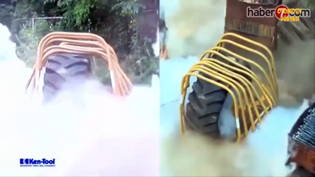 Bomba Gibi Patlayan Kamyon Lastikleri!