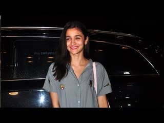 Alia Bhatt Leaving for London At Mumbai Airport