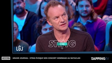 Grand Journal : Sting évoque son concert hommage au Bataclan