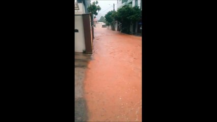 Tải video: Chuva forte alaga ruas em Venda Nova do Imigrante