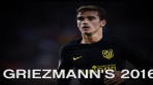 Griezmann's 2016 - Year in numbers