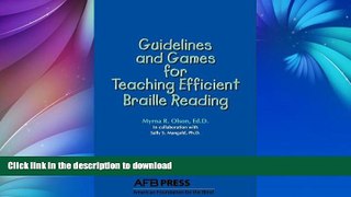 Hardcover Guidelines and Games for Teaching Efficient Braille Reading Kindle eBooks