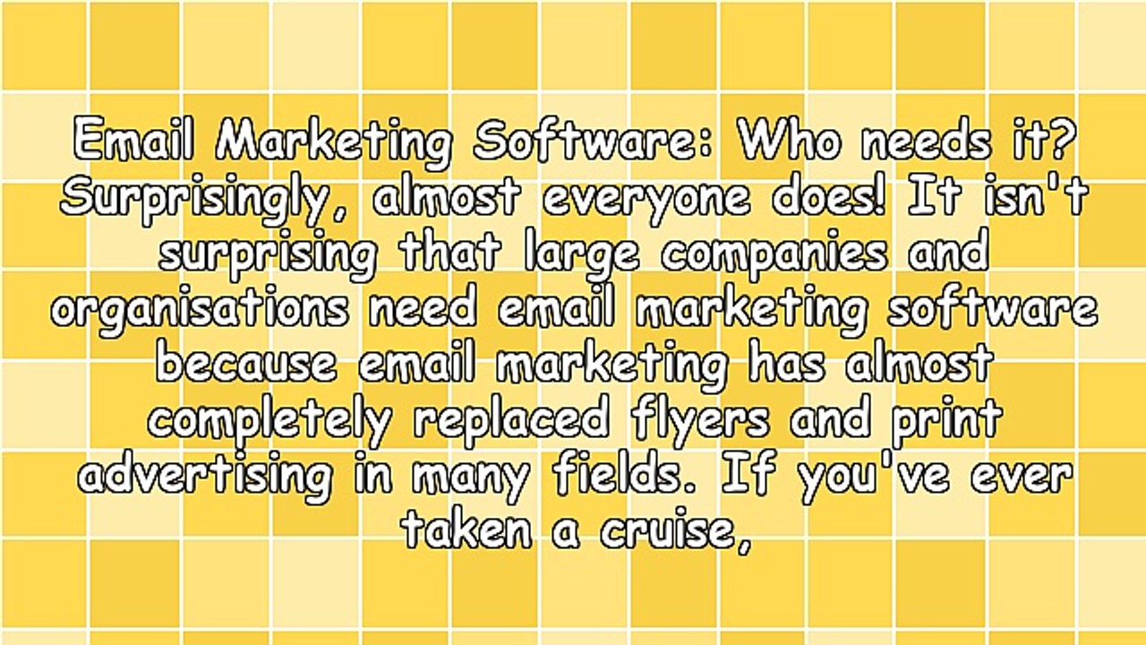Email Marketing Software: Who Needs It?