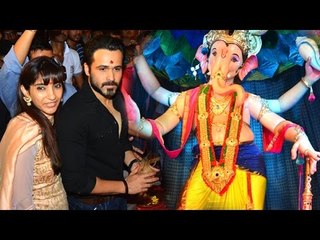 Emraan Hashmi & Wife Ganpati 2016 Visit Full Video HD
