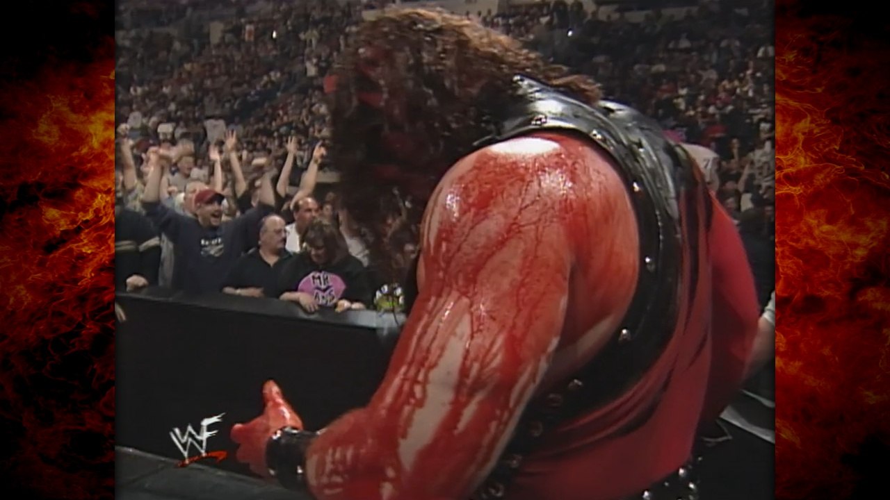 Kane & X-Pac vs The Brood (Gangrel & Edge w/ Christian) [Kane Gets a Bloodbath]! 4/26/99