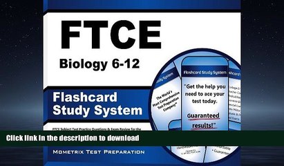Pre Order FTCE Biology 6-12 Flashcard Study System: FTCE Test Practice Questions   Exam Review for