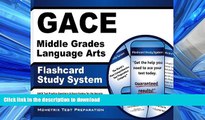 Hardcover GACE Middle Grades Language Arts Flashcard Study System: GACE Test Practice Questions